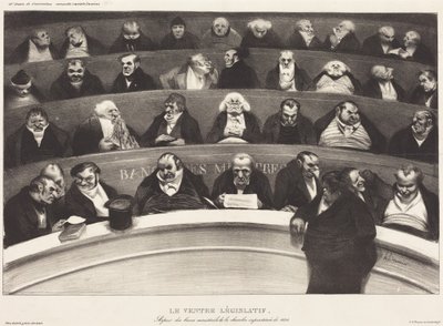 Den lovgivende magen av Honoré Daumier