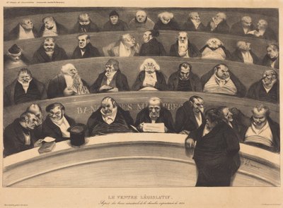 Den lovgivende magen av Honoré Daumier