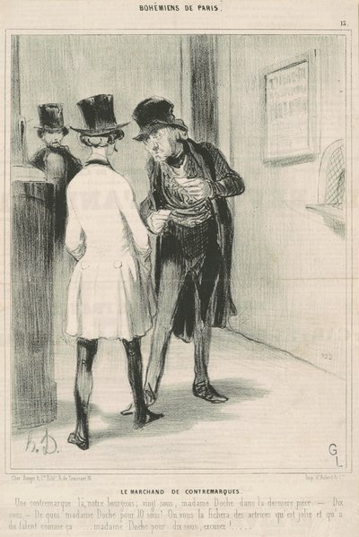 Motmerkehandleren av Honoré Daumier