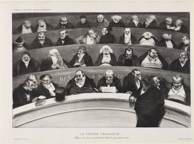 Den lovgivende magen av Honoré Daumier