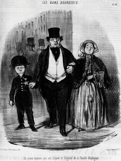 The Good Bourgeois - av Daumier, i "" Charivari"" av 16.09.1846. av Honoré Daumier