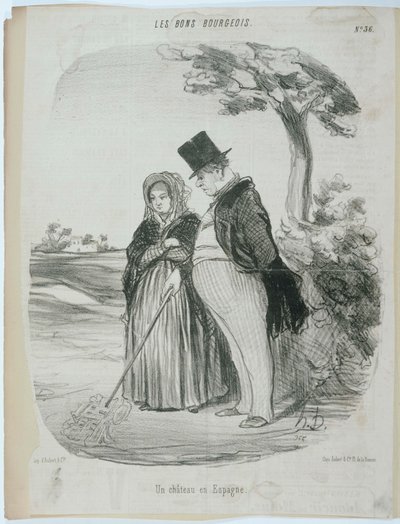 Et slott i Spania av Honoré Daumier