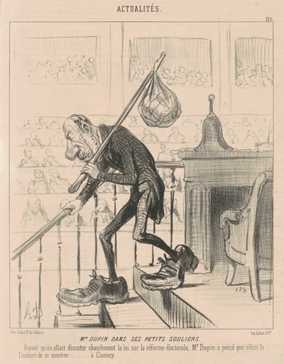 Mr. Dupin i sine små sko av Honoré Daumier