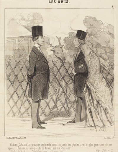 Madame Cabassol går en tur... av Honoré Daumier