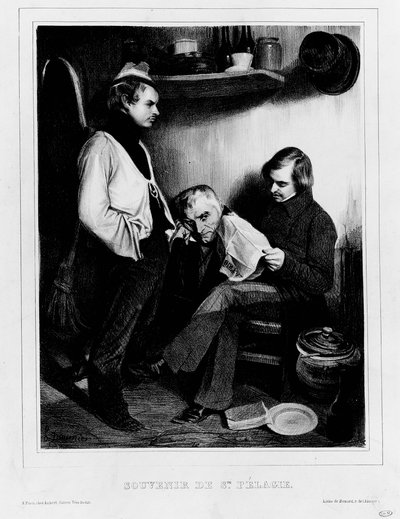 Minner om Sainte-Pelagie av Honoré Daumier
