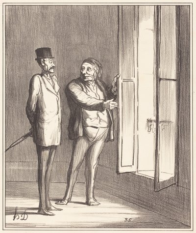 Herren vil ha det svært godt her... av Honoré Daumier