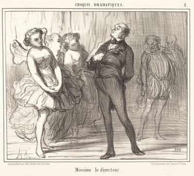 Regissøren Mossie av Honoré Daumier