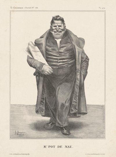 Mr Pot de Noz. av Honoré Daumier