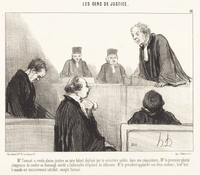 Mr. Advokat har gjort full rettferdighet... av Honoré Daumier