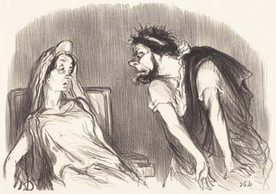 Ødipus av Honoré Daumier