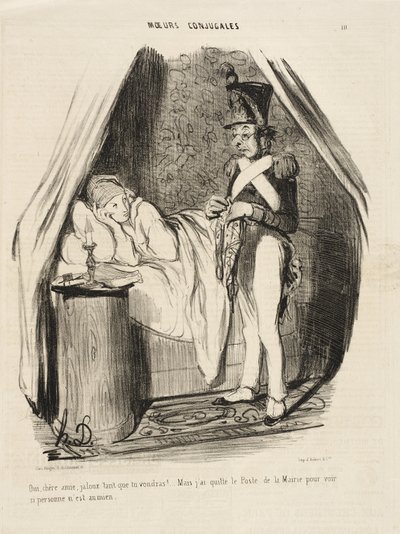 Ja, kjære venninne, sjalu så mye du vil!... av Honoré Daumier