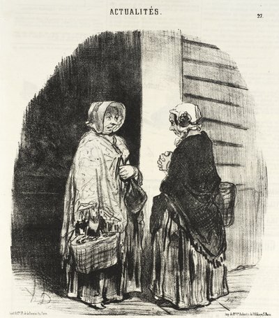 Ja, fru Chaboulard... tjuefire kjøpmenn... av Honoré Daumier