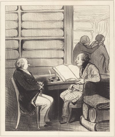 Ja, min kjære herr Badoulard, jeg skal... av Honoré Daumier