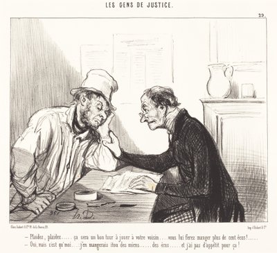 Be om... det vil være et godt triks å spille... av Honoré Daumier