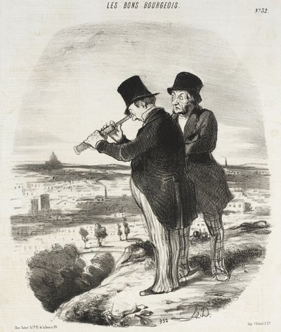 For en vakker utsikt, her er en vakker utsikt! av Honoré Daumier