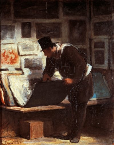 Trykkelsker, av Honore Daumier (1808-1879) av Honoré Daumier