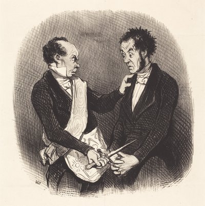 Opptak av en frimurer av Honoré Daumier