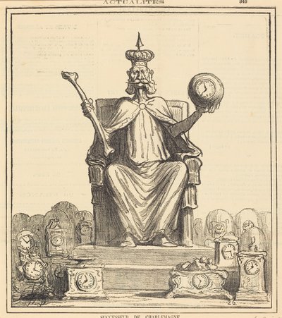 Etterfølger av Karl den Store av Honoré Daumier