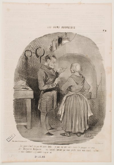 Eggeplommen er ikke pisket nok. av Honoré Daumier