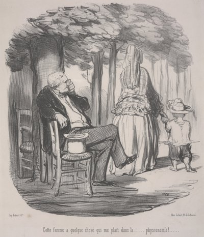 Denne kvinnen har noe jeg liker. . . I hennes generelle utseende! av Honoré Daumier