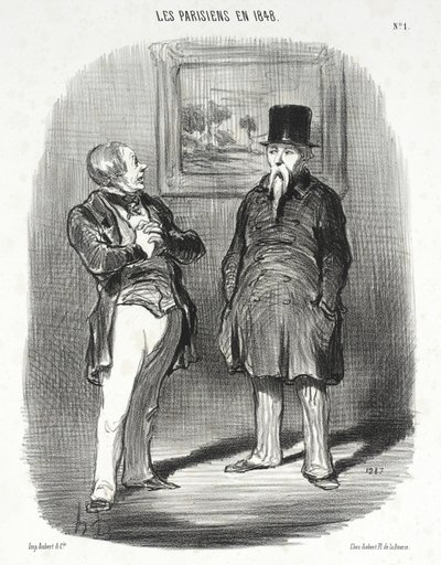 Jaså... Jeg kjente deg ikke igjen... av Honoré Daumier