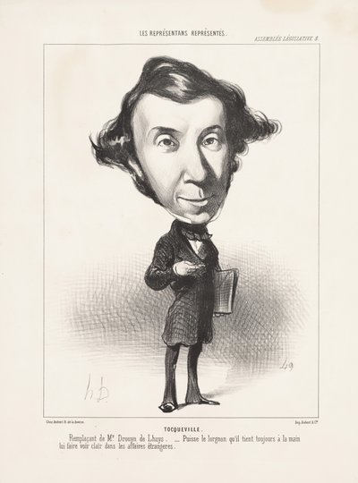 Tocqueville, 1849 av Honoré Daumier