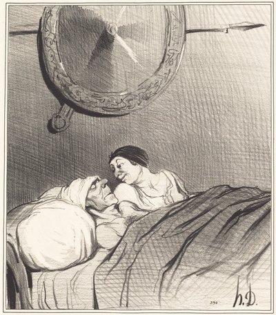 Odysseus og Penelope av Honoré Daumier