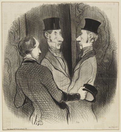 «En ny hatt» av Honoré Daumier