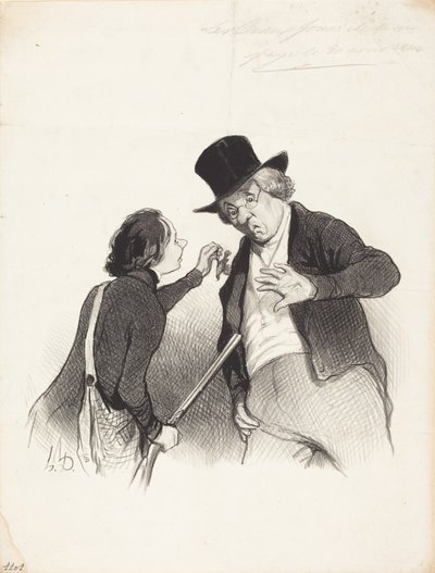 En begynnelse på jakten av Honoré Daumier
