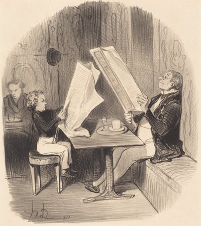 Et barn som har det lite moro... av Honoré Daumier