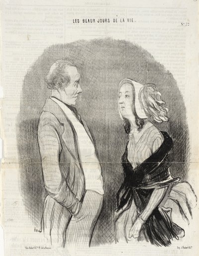 En kunstners forlovelse av Honoré Daumier