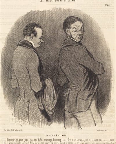 Et moderne plagg av Honoré Daumier