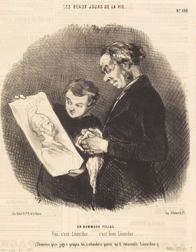 En barnlig hyllest av Honoré Daumier