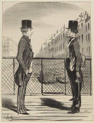 «En mann i sine små sko» av Honoré Daumier
