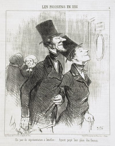 En dag med veldedighetsforestilling! av Honoré Daumier