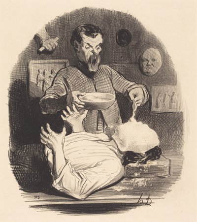 En gentleman som ønsker å gi seg selv tilfredsstillelsen... av Honoré Daumier