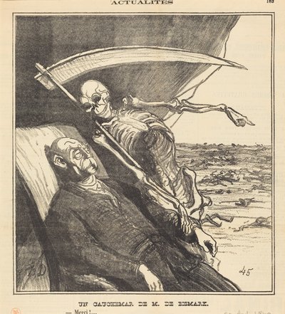 Et Mr. Bismarcks mareritt av Honoré Daumier