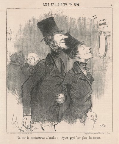 En dag med veldedighetsforestilling av Honoré Daumier