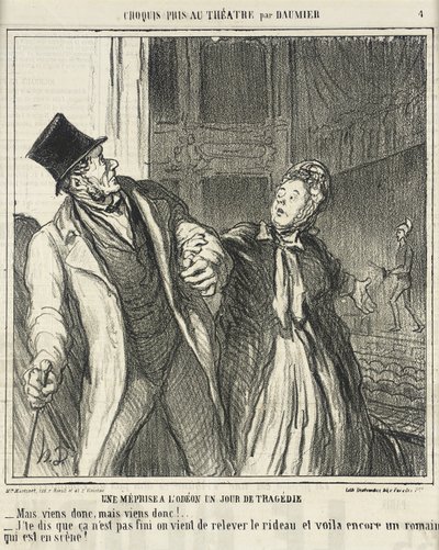 En misforståelse på Odéon... av Honoré Daumier
