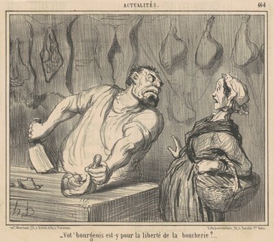 Er din borger der for frihet fra slakteriet? av Honoré Daumier