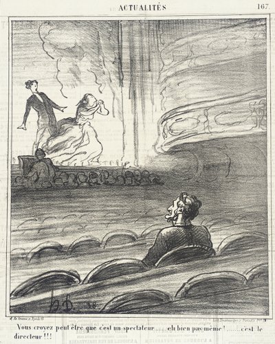 Dere tror... at han er en tilskuer... av Honoré Daumier