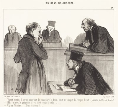 La oss se at det ville være viktig å... av Honoré Daumier
