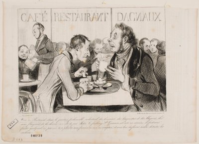 Ser du, Bertrand, i dette fasjonable strøket med industrifolk... av Honoré Daumier