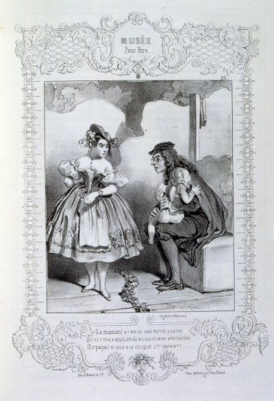 illustrasjoner om ideer og legender Philipon under tittelen Les Cent og Robert Macaire av Honoré Daumier