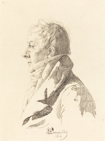 Portrett av en mann av Honore Jean Dubois Duperray