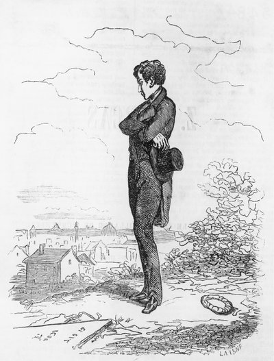 Adolphe Minard, illustrasjon fra Good Businessman (Le Faiseur) av Honore de Balzac (1799-1850), fransk utgave av Honore de Balzac