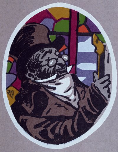 Le cousin Pons, karikatur for roman av Honore de Balzac (1799-1850) av Honore de Balzac
