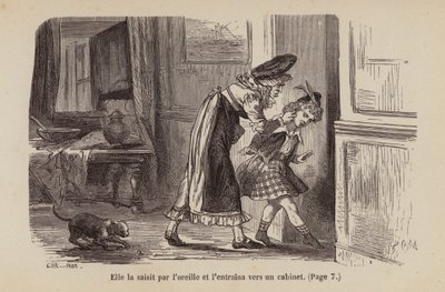 Illustrasjon til En snill liten djevel (gravering) av Horace (after) Castelli