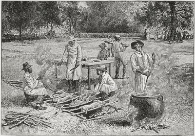 A Southern Barbecue, illustrasjon fra 