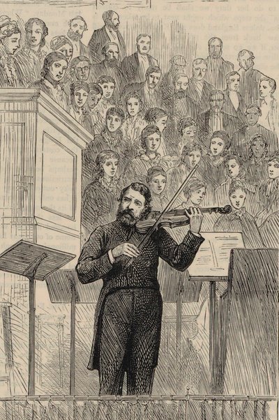 Portrett av fiolinisten og komponisten Joseph Joachim 1831-1907, 1877. av Horace Harral